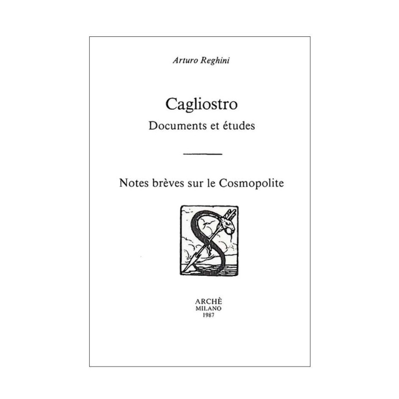 Cagliostro, documents et études - Notes brèves sur le Cosmopolite