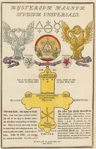 12. Planche extraite du Geheime Figuren der Rosenkreuzer... (p.33)