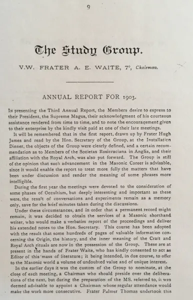The Study Group. Annual Report for 1903  (p. 187)