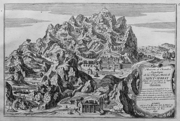 10. Gravure de l’abbaye de Montserrat, 1701 (p. 213)